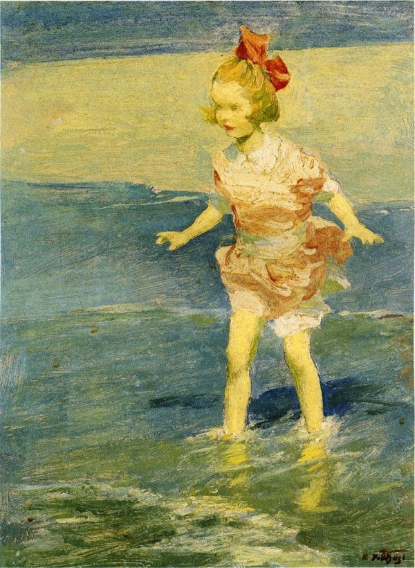In the Surf by Edward Henry Potthast
